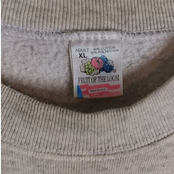 Vtg Fruit/Loom Sweat Shirt XL Gray Washington DC Crew USA - Picture 6 of 14